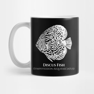 Discus Fish with Common and Latin Names - fish design Mug